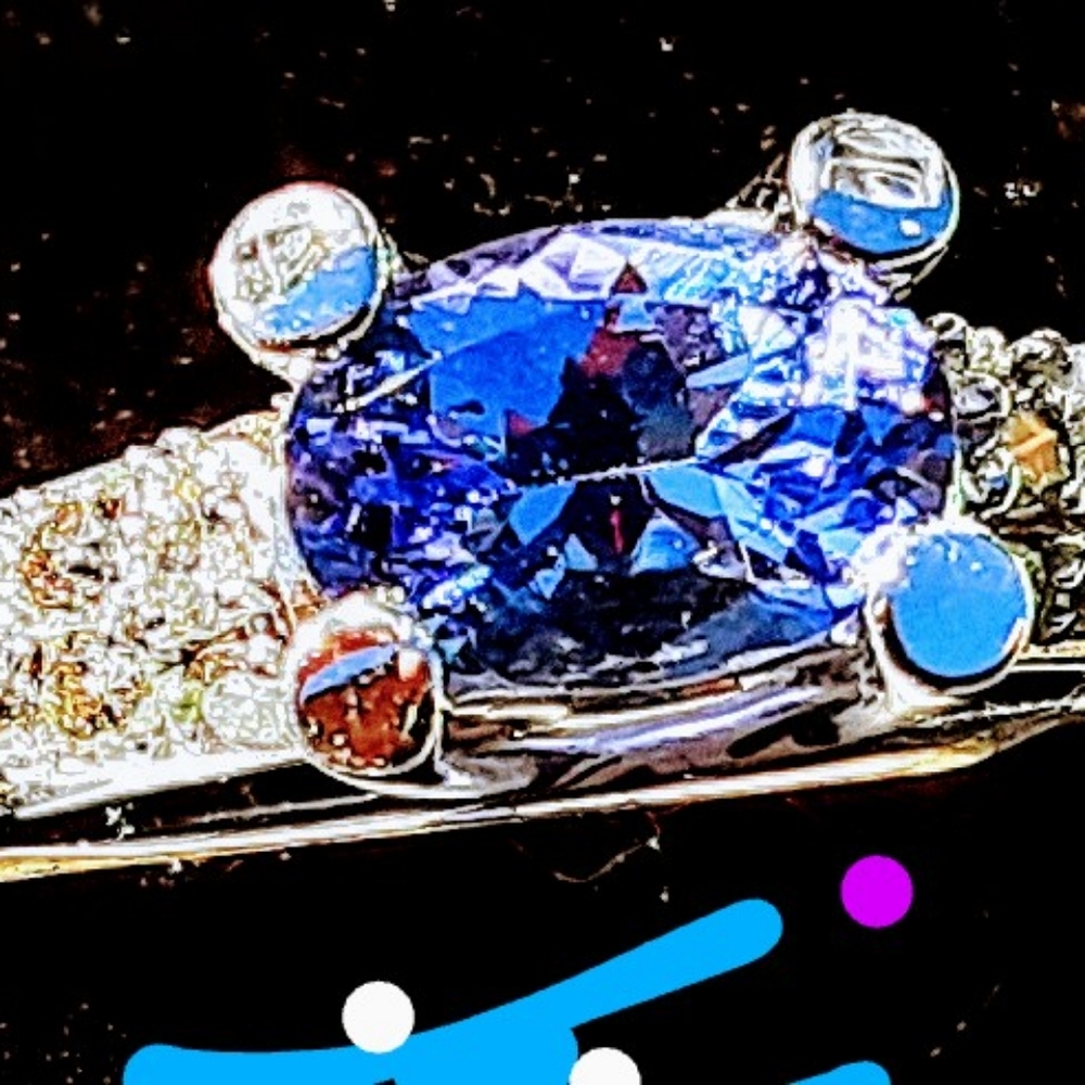 FINAL CALL Tanzanite Diamond 14k Gold Ring